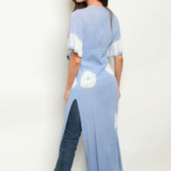 Tie Dye Duster Kimono - Picture 2 of 4